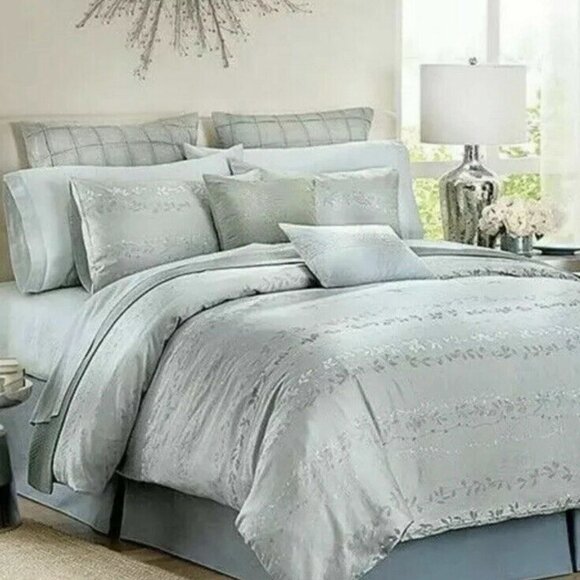 Calvin Klein Set 3pcs Queen Duvet Cover  . nightngale-seamist - Picture 1 of 6